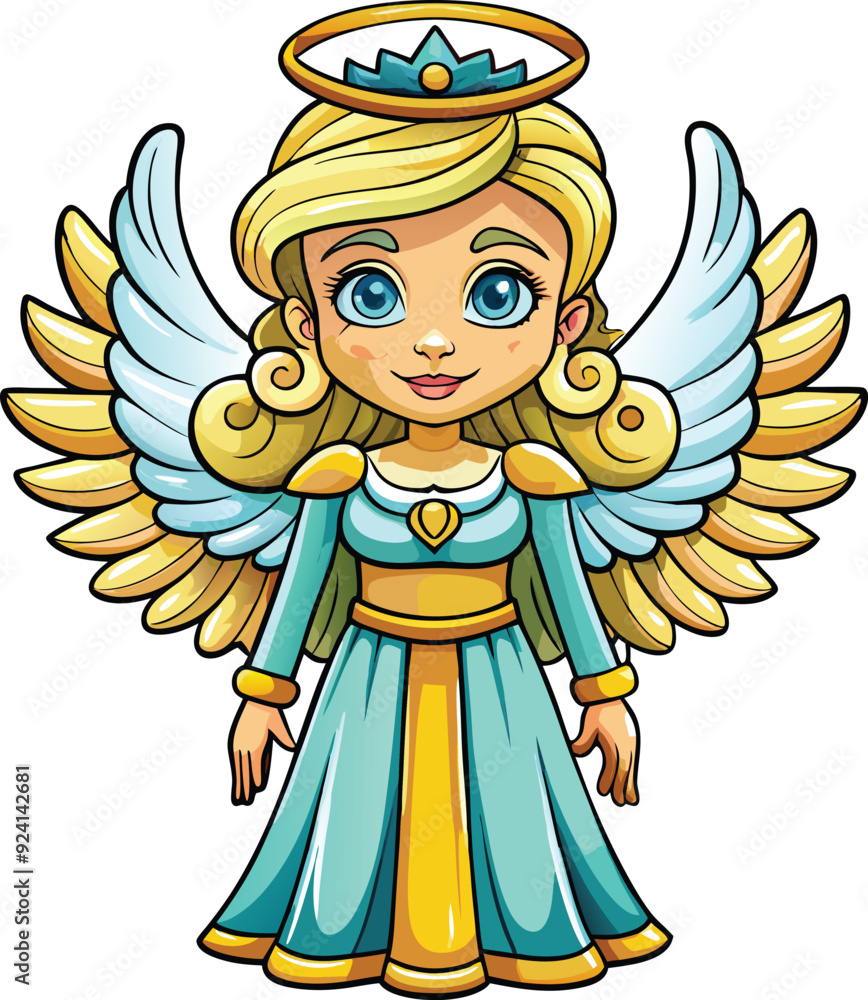 Fototapeta premium A angel cartoon character illustration