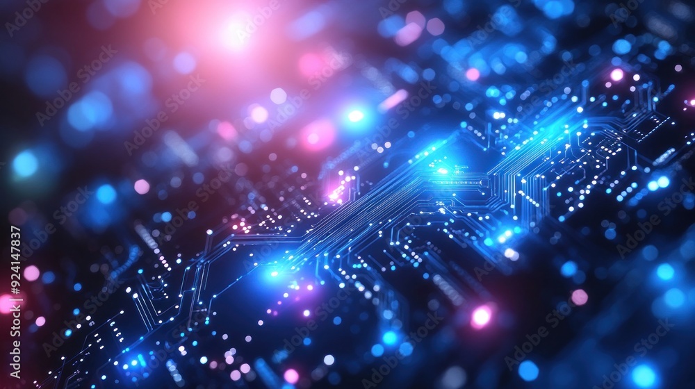 Abstract Technology Background with Circuit Board Design Abstract Technology Background with Circuit Board Design