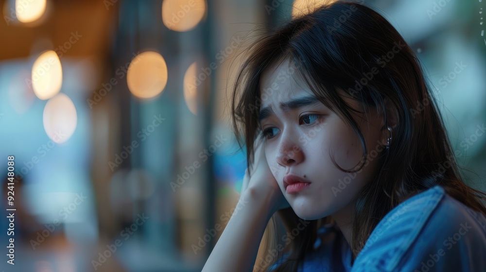 alone young asian woman An expression of a young woman facing problems, difficulties, feelings of failure and exhaustion. Suffering from loneliness, sorrow
alone young asian woman An expression of a young woman facing problems, difficulties, feelings of failure and exhaustion. Suffering from loneliness, sorrow