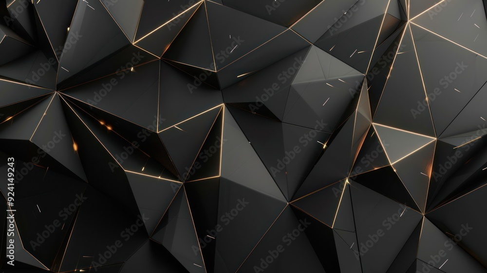 Abstract Black and Gold Geometric Pattern Abstract Black and Gold Geometric Pattern
