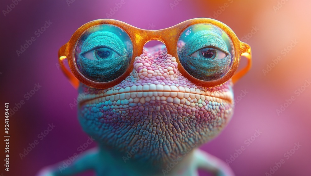 Cool Chameleon with Sunglasses Cool Chameleon with Sunglasses
