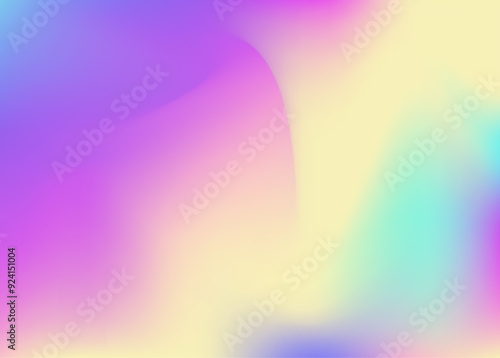 Hologram Gradient. Violet Neon Background. Metal Poster. Minimal Flyer. Graphic Card. Abstract Texture. Retro Gasoline Invitation. Holographic Texture. Pink Hologram Gradient