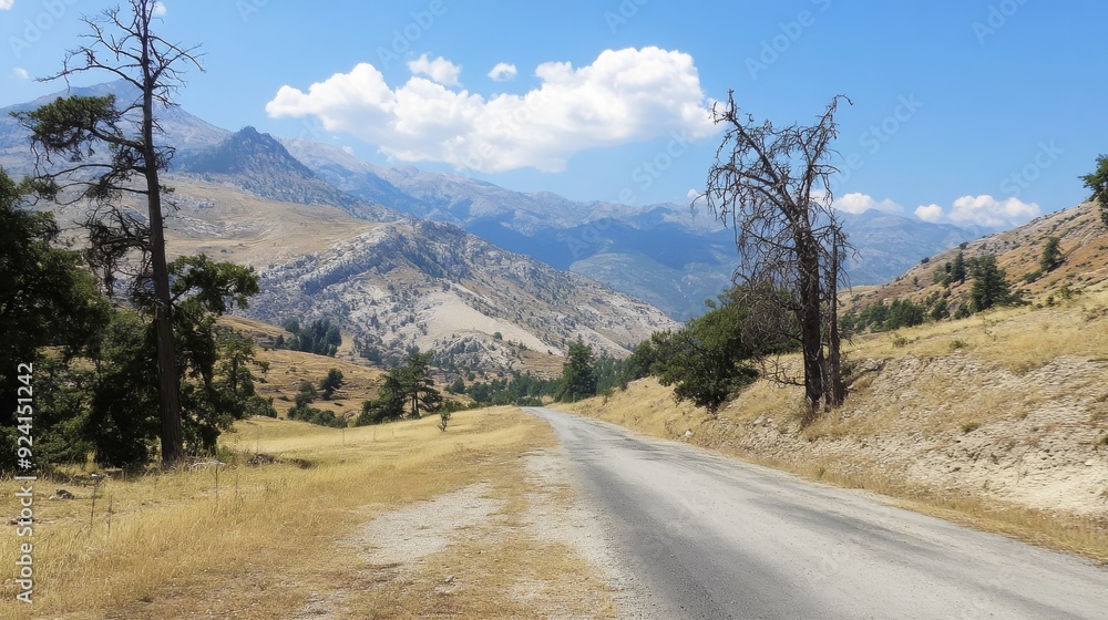 Fototapeta premium Summer view from Llogara pass