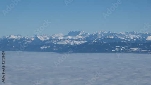 Wallpaper Mural Swiss and French Alps among the clouds Torontodigital.ca