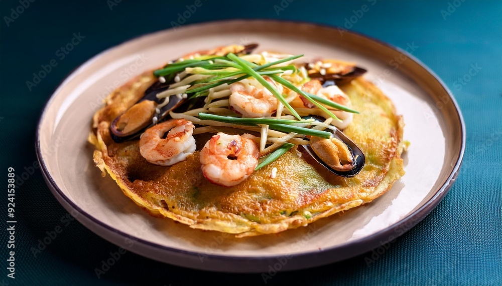 Korean Food Haemul Pajeon Seafood Pancake Korean Food Haemul Pajeon Seafood Pancake
