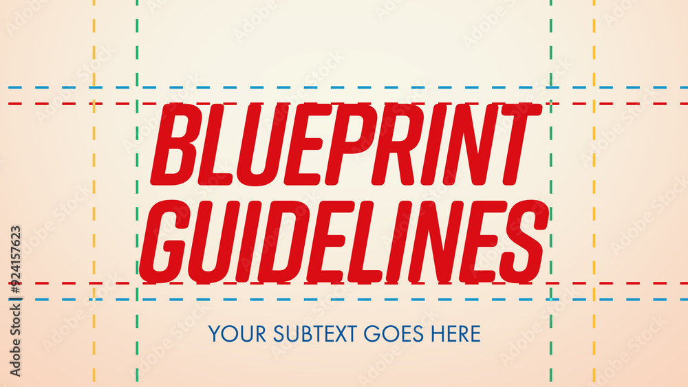 Blueprint Guidelines Titles Stock Template | Adobe Stock