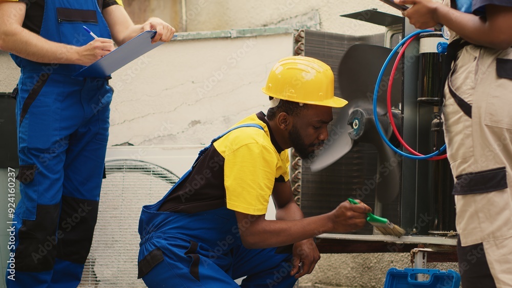 custom made wallpaper toronto digitalExperienced workers tasked with yearly condenser cleaning, using dusting brush to remove dirt from clogged air filter reducing unit ability to cool air effectively