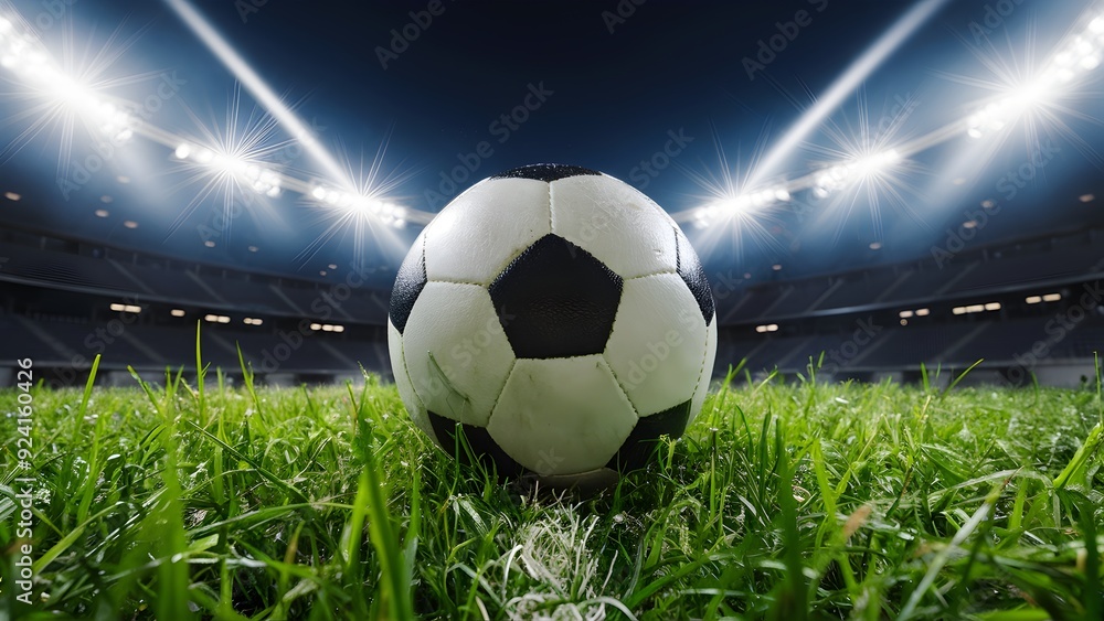 Obraz premium soccer ball in stadium