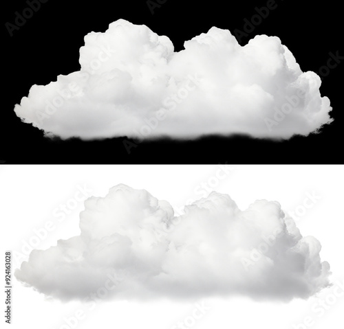 PNG Fluffy clouds isolated background