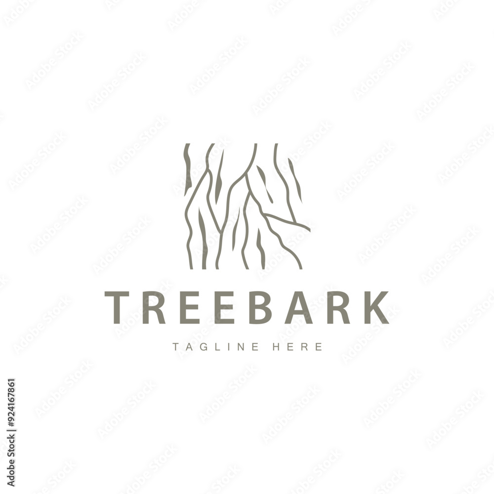 Wood logo design structure layers forest tree bark vector template Wood logo design structure layers forest tree bark vector template