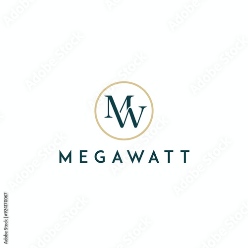 MW and WM Logo Architects M W Letter and Architects Modern Logotype 