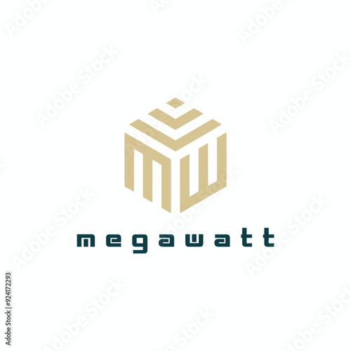 MW and WM Logo Architects M W Letter and Architects Modern Logotype 