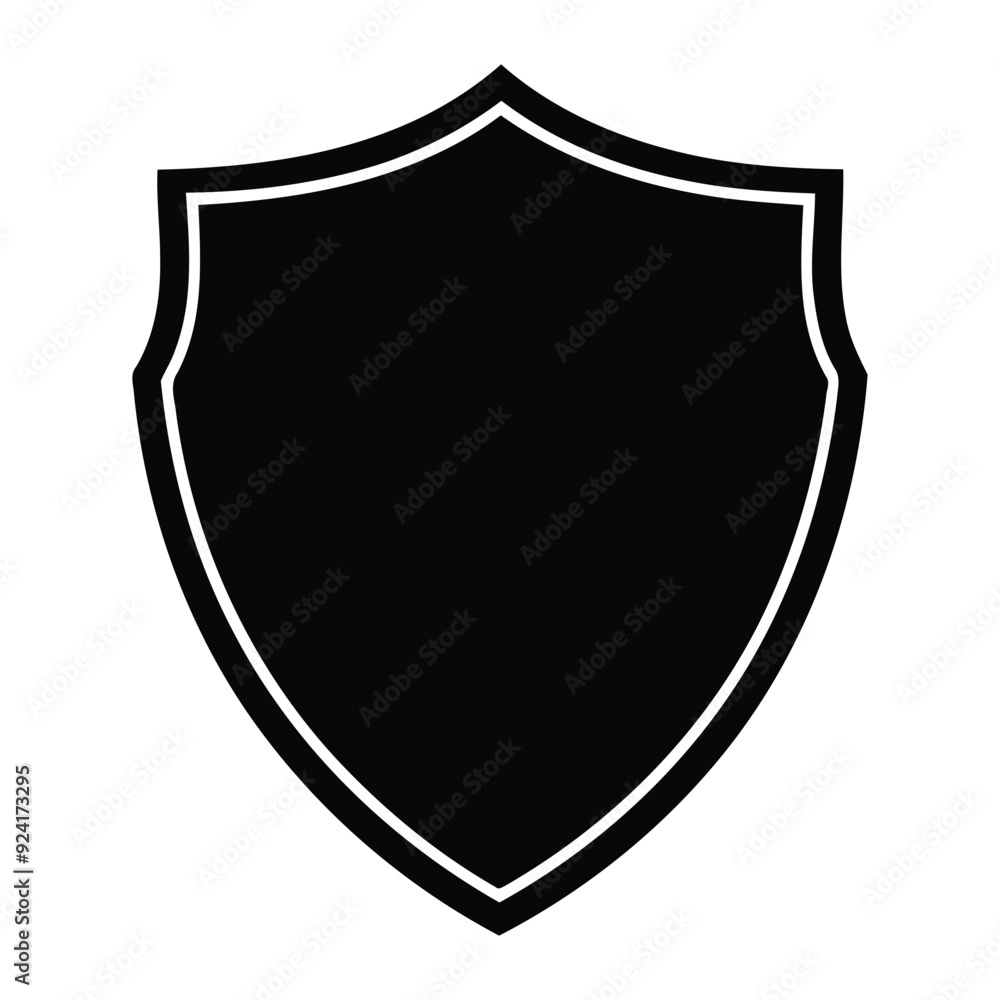 Sheild silhouette vector. Sheild silhouette vector.