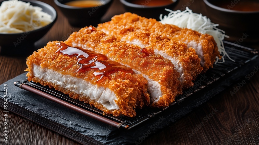 Tonkatsu - traditional Japanese food Tonkatsu - traditional Japanese food