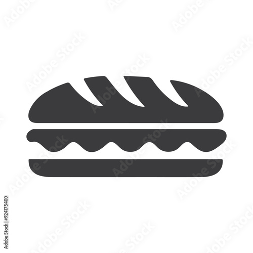 sandwich flat vector icon