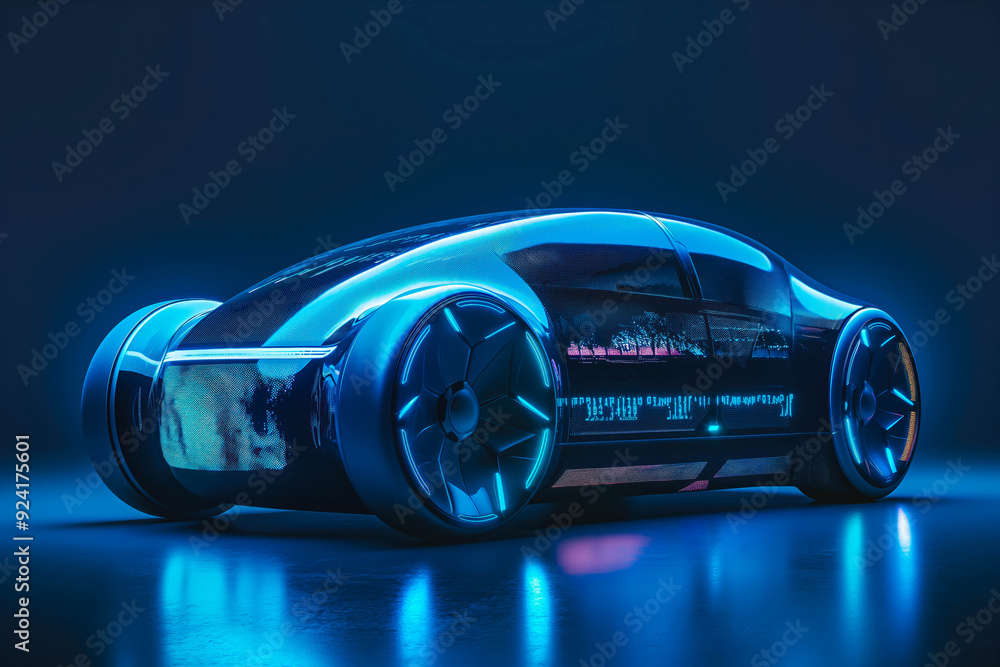 High tech electric car concept with a futuristic design, showcasing innovation and advanced automotive technology. High tech electric car concept with a futuristic design, showcasing innovation and advanced automotive technology.