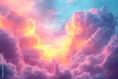 Heavenly Cloudscape at Sunset