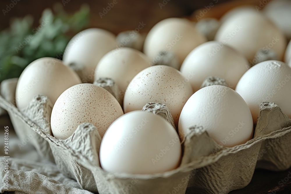 Close-up of Eggs in a Carton Close-up of Eggs in a Carton
