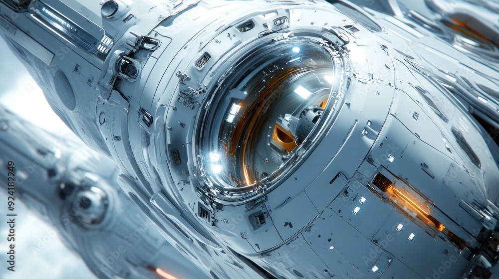 Futuristic Spaceship Detail Futuristic Spaceship Detail