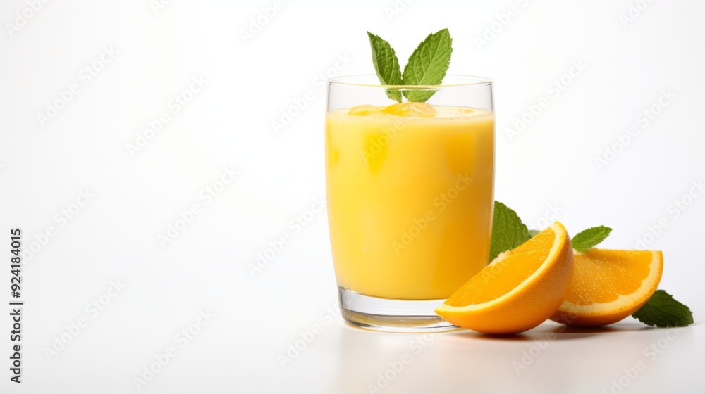 Freshly Squeezed Orange Juice with Pulp - Studio Photography Freshly Squeezed Orange Juice with Pulp - Studio Photography