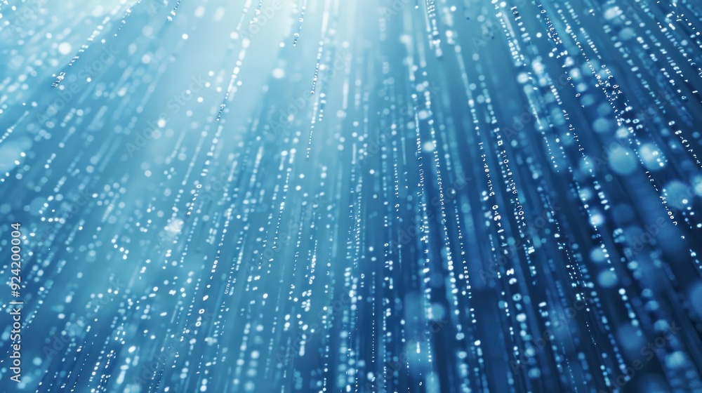 Abstract Blue Rain Abstract Blue Rain