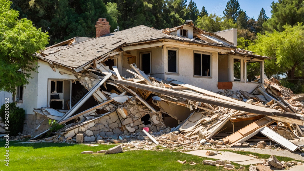 Fototapeta premium Earthquake Damage