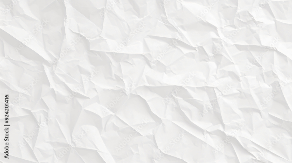 white crumpled paper background texture