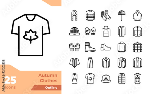 Autumn Clothes Outline