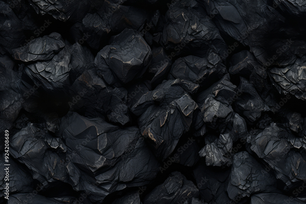 Processed collage of industrial pea coal surface texture. Background for banner, backdrop or texture Processed collage of industrial pea coal surface texture. Background for banner, backdrop or texture