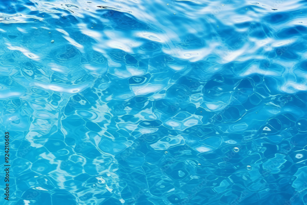 Processed collage of blue water waves texture in sunlight. Background for banner, backdrop Processed collage of blue water waves texture in sunlight. Background for banner, backdrop