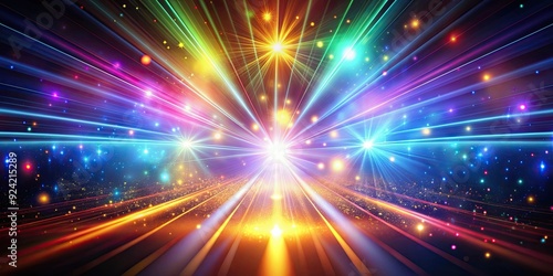 Vibrant and mesmerizing light effects perfect for creative projects, colored lights, abstract, magical, bright, illumination