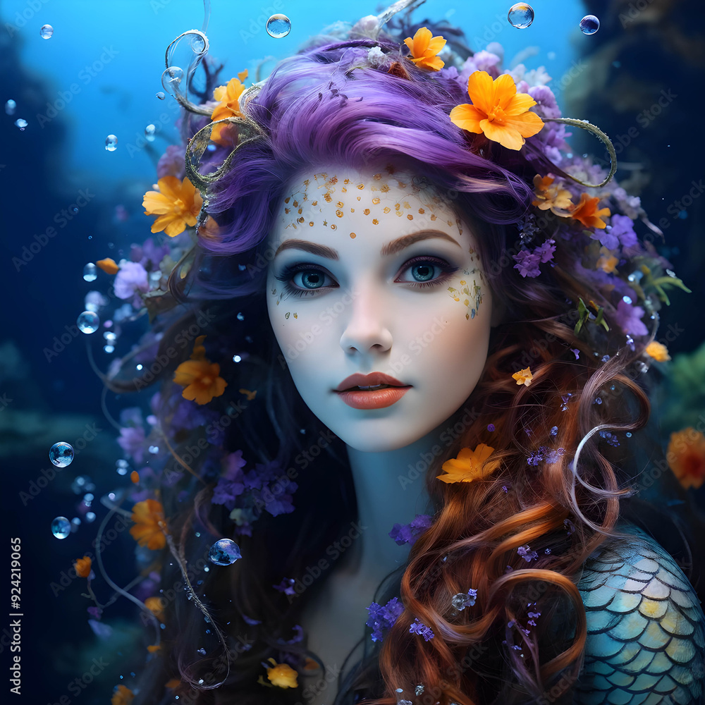 dussehra-festival-atmosphere-front-on-portrait-whimsical-woman-mermaid-like-fair-skin-youthful dussehra-festival-atmosphere-front-on-portrait-whimsical-woman-mermaid-like-fair-skin-youthful