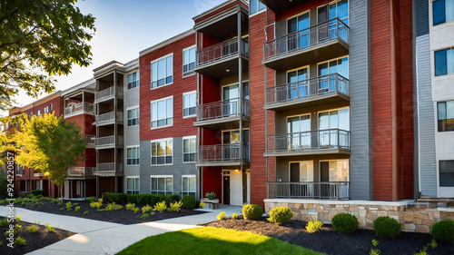 Modern Commercial Real Estate Apartment Building