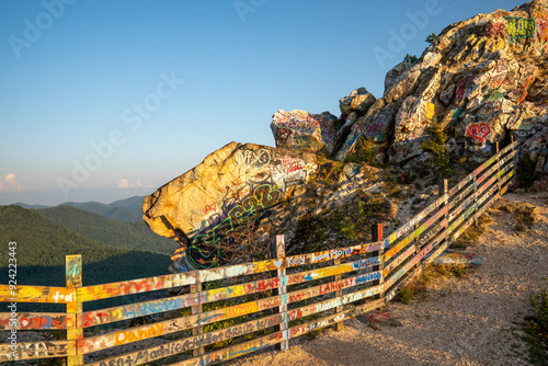 View from the top of Bell Mountain Hiawassee, GA  photo