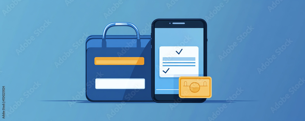 Two-factor authentication, protecting mobile banking login, flat design illustration Two-factor authentication, protecting mobile banking login, flat design illustration