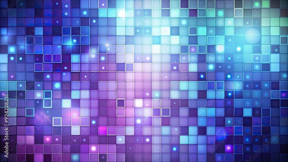 Abstract background with squares in various shades of blue and purple , abstract, background, squares, geometric, pattern, design Abstract background with squares in various shades of blue and purple , abstract, background, squares, geometric, pattern, design