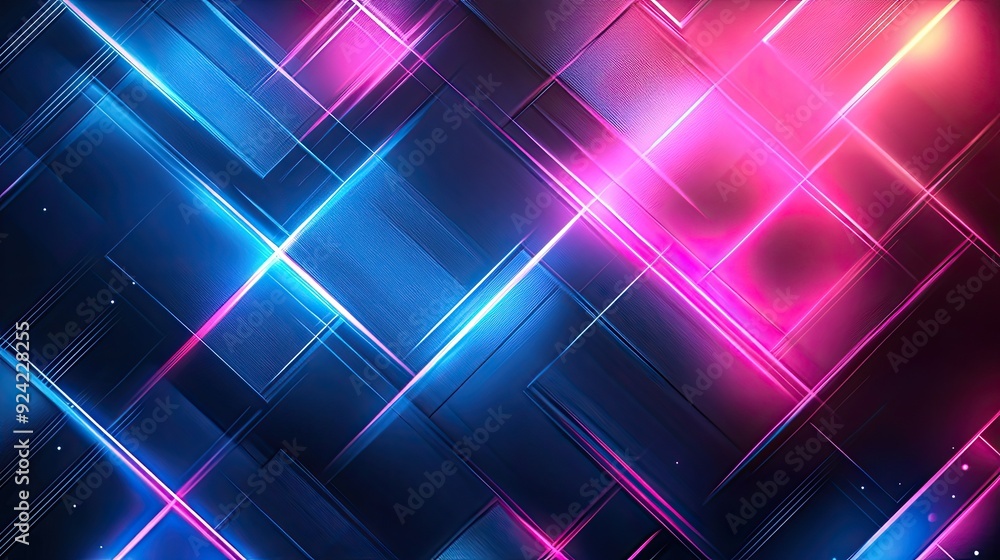 Abstract blue and pink neon lights. Perfect for a futuristic, tech, or gaming design. Abstract blue and pink neon lights. Perfect for a futuristic, tech, or gaming design.