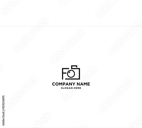 FS logo and camera icon vector