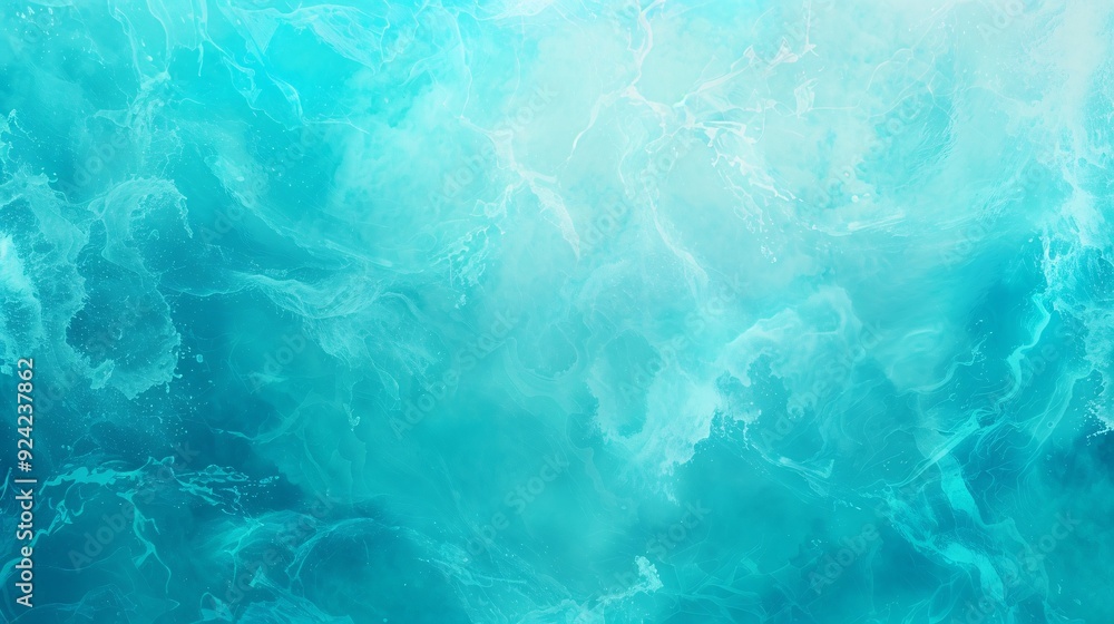 A serene abstract representation of water with swirling shades of blue and turquoise.