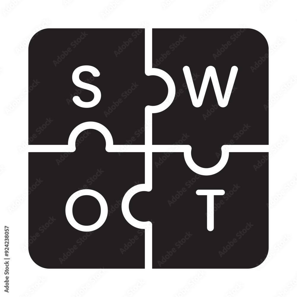 Bussines Development, SWOT Analysis Icon Bussines Development, SWOT Analysis Icon