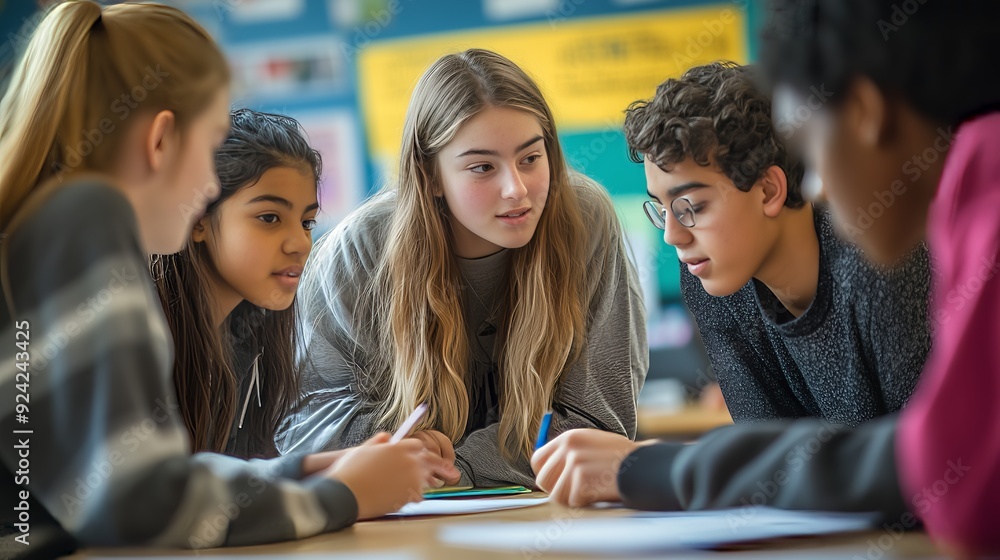 Students work in small groups, receiving personalized instruction and fostering teamwork toward shared goals.