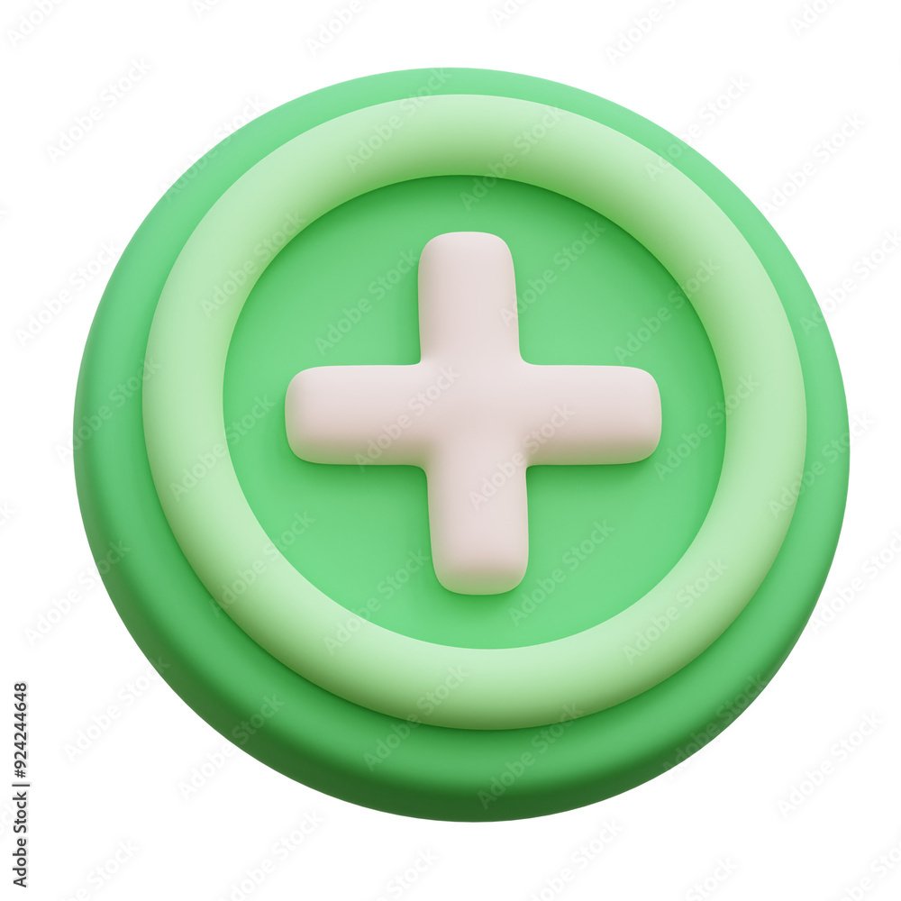Add 3D Icon Illustration Add 3D Icon Illustration