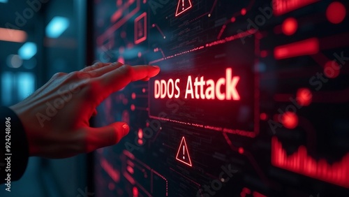 Cybersecurity DDOS Attack Alert