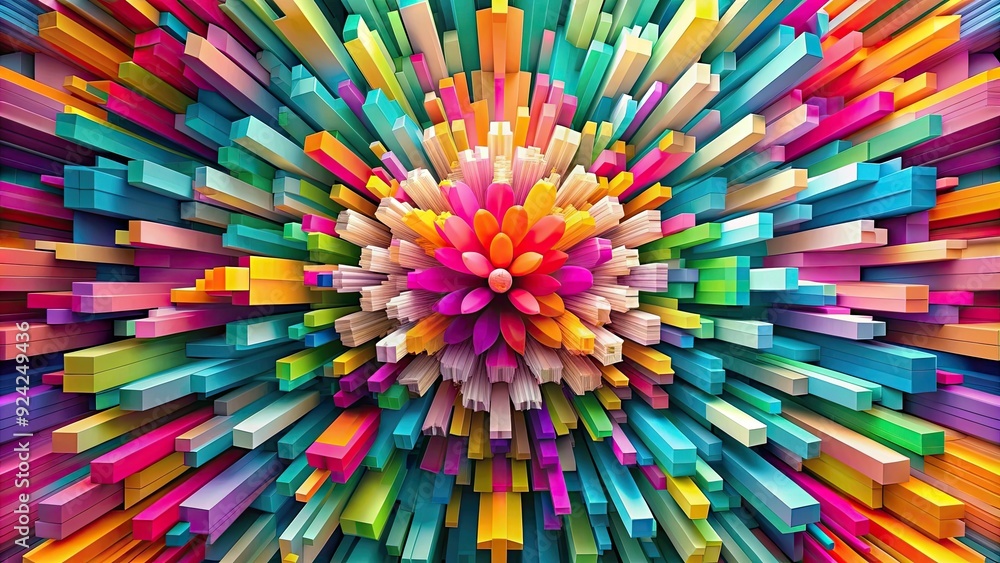 Geometric spring abstraction bursting with vibrant colors , geometric, spring, abstraction, vibrant, colors, season,abstract Geometric spring abstraction bursting with vibrant colors , geometric, spring, abstraction, vibrant, colors, season,abstract