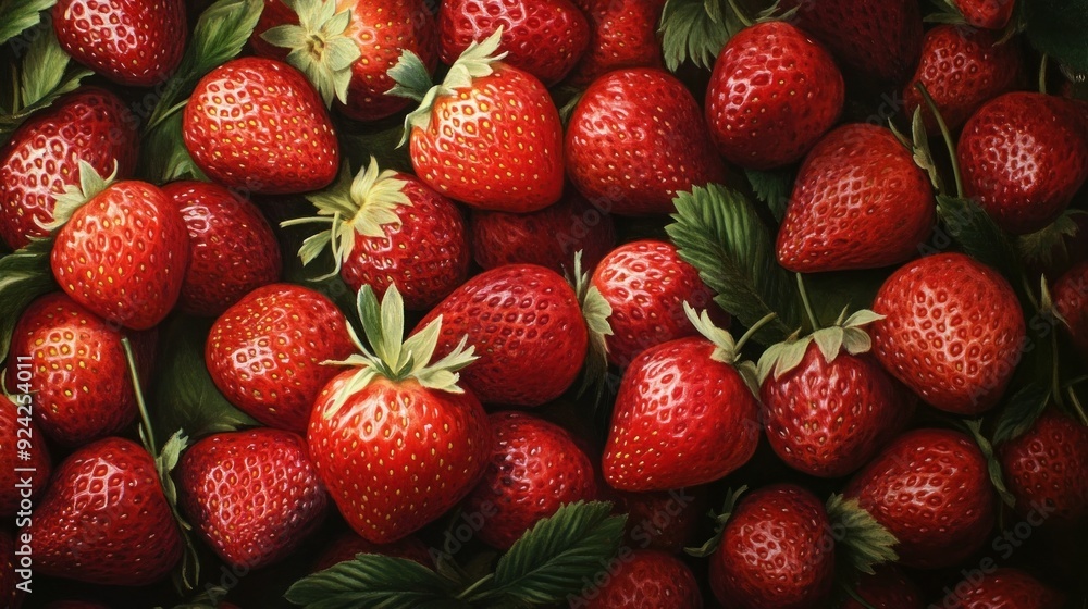 Close Up Still Life of Strawberries Close Up Still Life of Strawberries