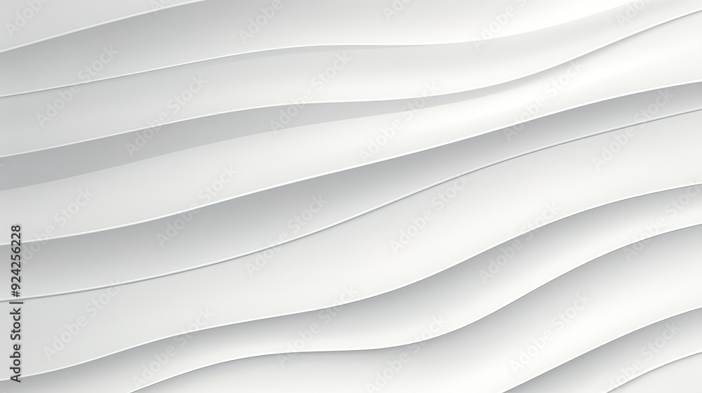Abstract white background with curved lines. Abstract white background with curved lines.