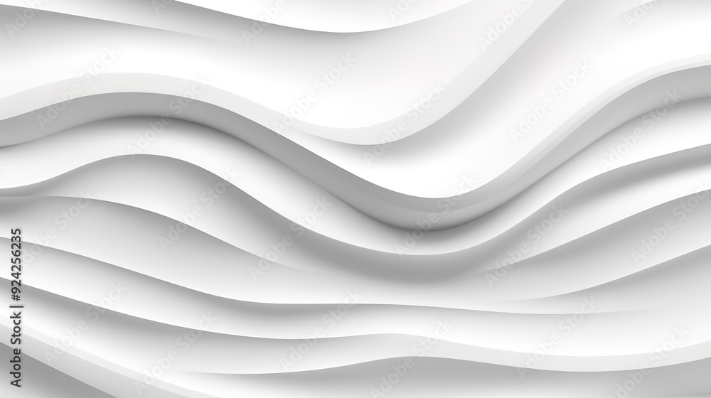 Abstract white background with curved lines. Abstract white background with curved lines.