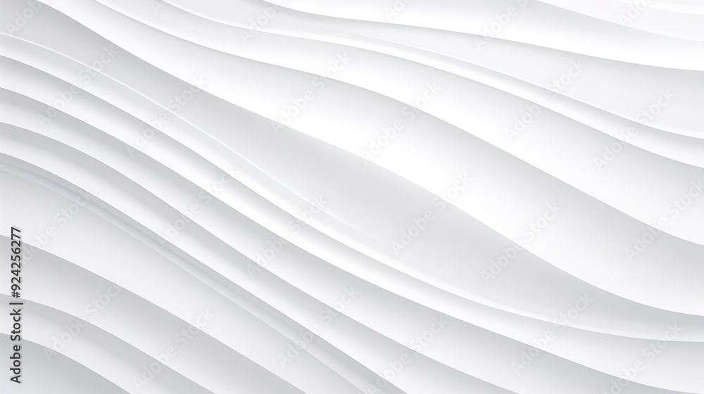 Abstract white background with curved lines. Abstract white background with curved lines.