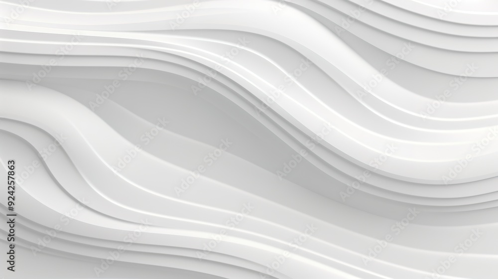 Abstract white background with flowing lines. Abstract white background with flowing lines.