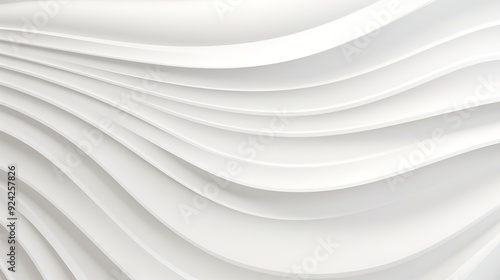 Abstract white background with flowing lines.